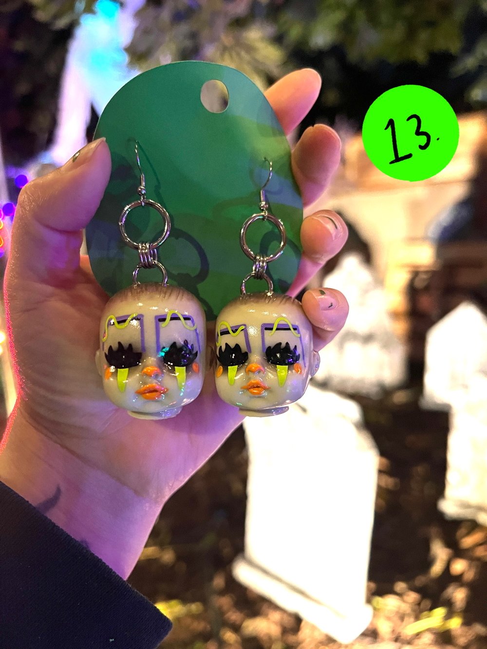 clown bb earrings