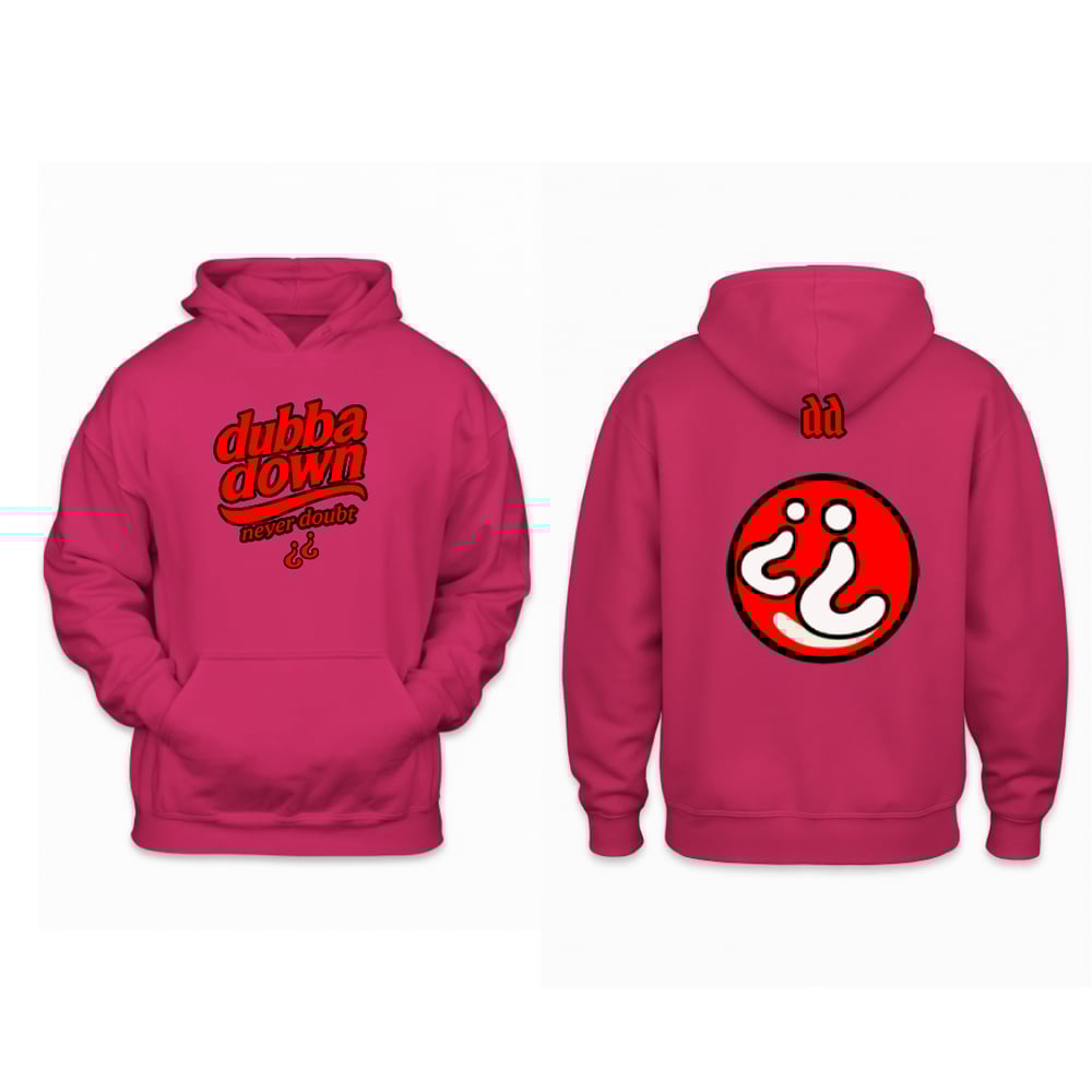 Image of Dubba Down Luxury Hoodie  (Hot Pink)
