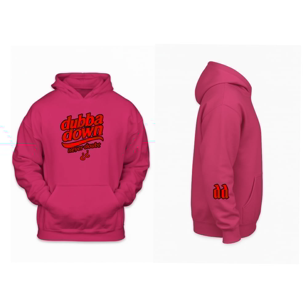 Image of Dubba Down Luxury Hoodie  (Hot Pink)