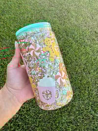 Image 2 of 16oz Acrylic Pastel Gingerbread Snow Globe Cup