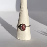 Image 1 of Pink Ruby Bezel Ring - Size R