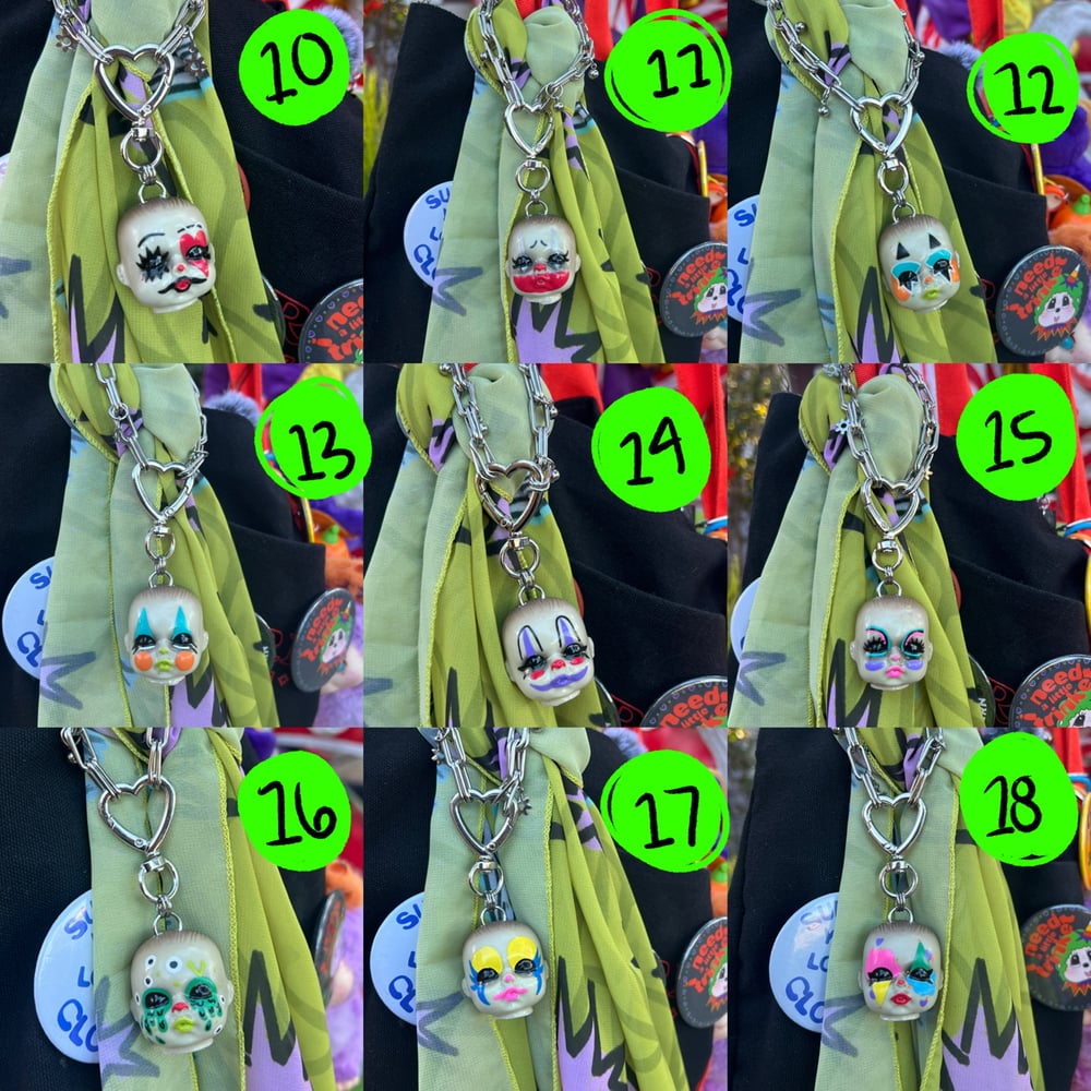 clown bb bag charm/keychains