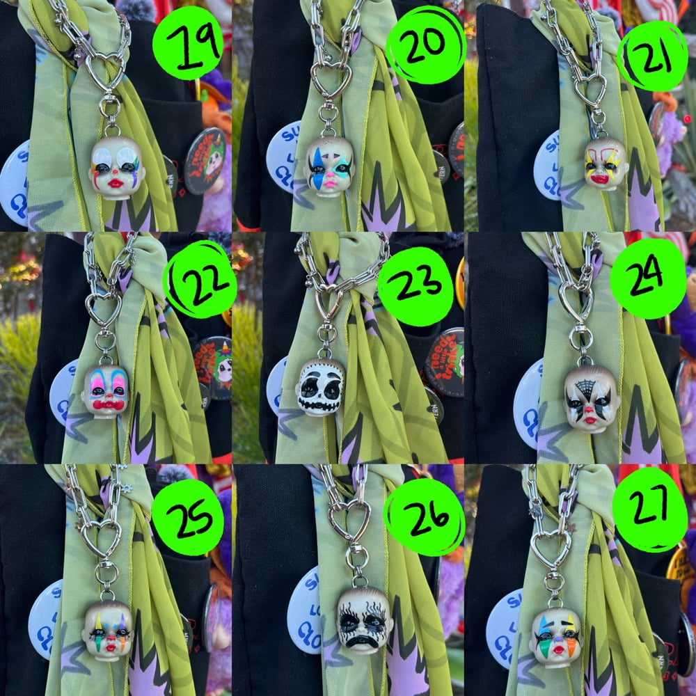 clown bb bag charm/keychains