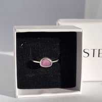 Image 4 of Pink Ruby Bezel Ring - Size P