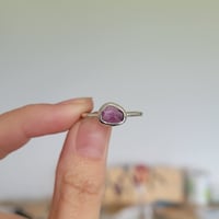 Image 5 of Pink Ruby Bezel Ring - Size P