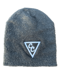 Currency Crew Logo Mohair Beanie Grey