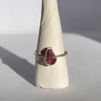 Image 1 of Pink Ruby Bezel Ring - Size Q