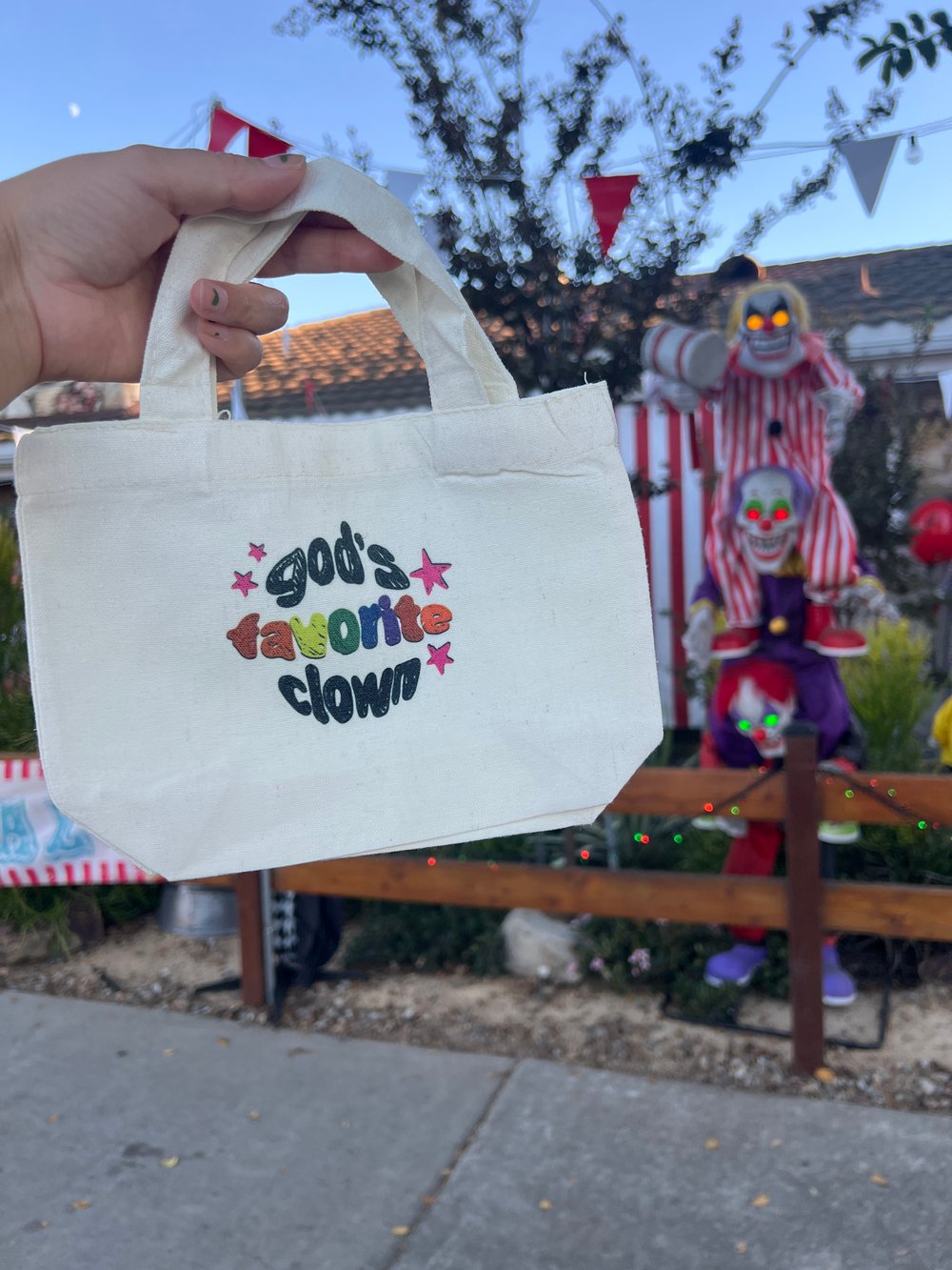 mini tote bag for ur trinkets!