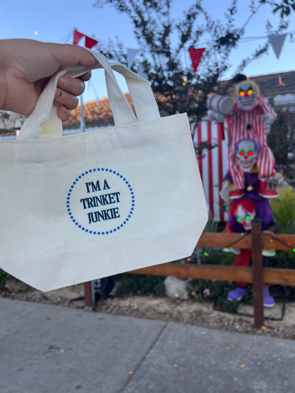mini tote bag for ur trinkets!