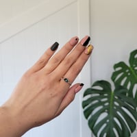 Image 3 of Teal Tourmaline Ring - Size O