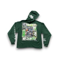 Image 1 of Philadelphia Eagles Jalen Hurts #1 Bird Gang 215 BY MEZANEEN ORIGINALS® green hoodie 