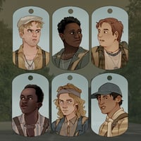 Image 2 of The Long Walk dog tag keychains
