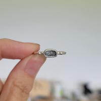 Image 3 of Light Blue Sapphire Ring - Size O