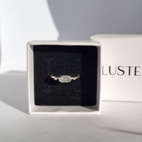 Image 4 of Light Blue Sapphire Ring - Size O