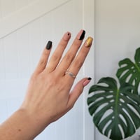 Image 2 of Light Blue Sapphire Ring - Size O