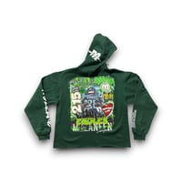 Image 1 of Philadelphia Eagles brotherly love 215 Saquon Barkley #26 BY MEZANEEN ORIGINALS® green hoodie 