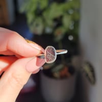 Image 2 of Dark Red Garnet Ring - Size V