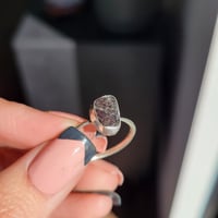 Image 3 of Dark Red Garnet Ring - Size V