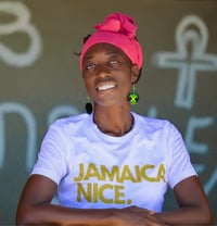 Image 2 of JAMAICA NICE. WOMENS CLASSIC WHITE TEE