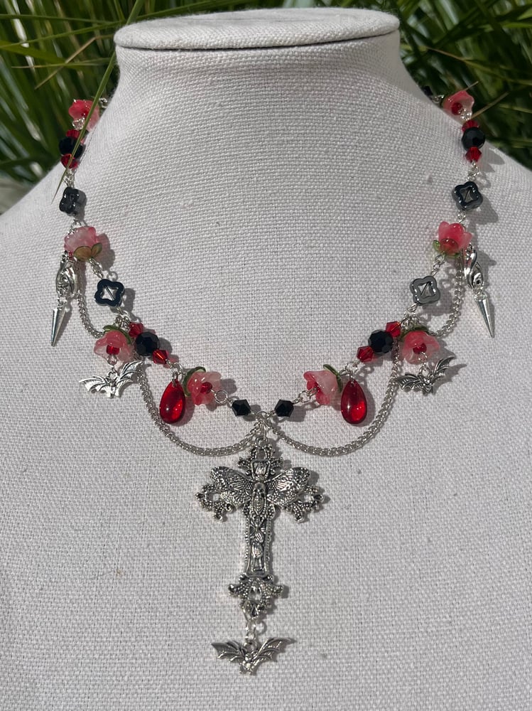 Image of Vampiress Bat Necklace