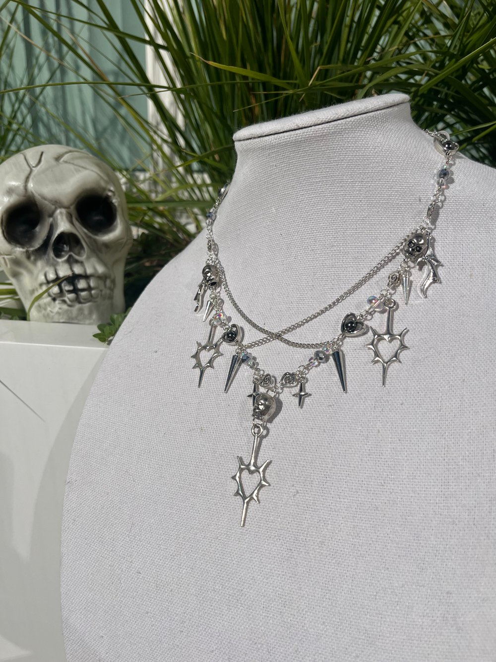 Image of Spike heart Necklace