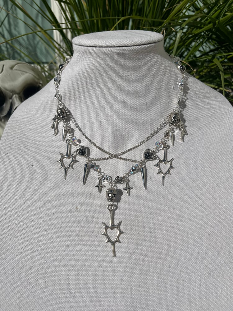 Image of Spike heart Necklace