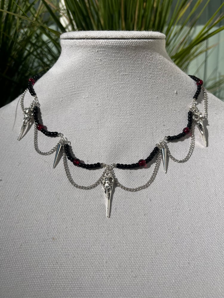 Image of Bird skull chocker