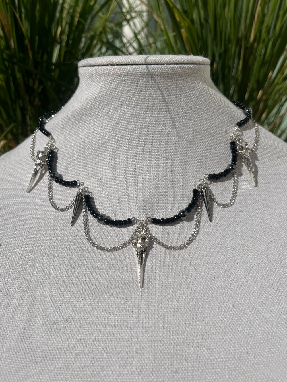 Image of Bird skull chocker