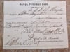 #173-CIVIL WAR SALE: RARE NAVAL POTOMAC PASS ALLOWING A SHIP PASSAGE