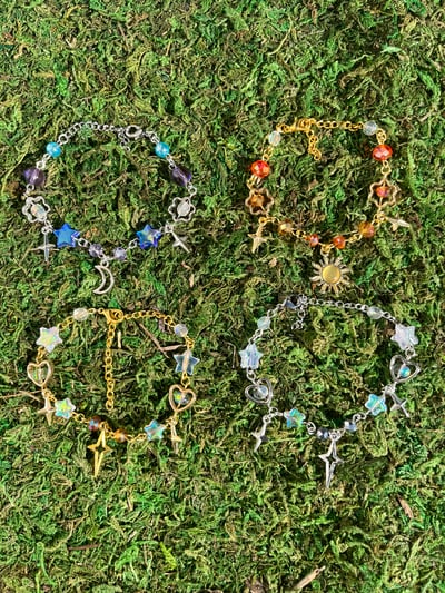 Image of Sun, Moon, and Star Bracelets