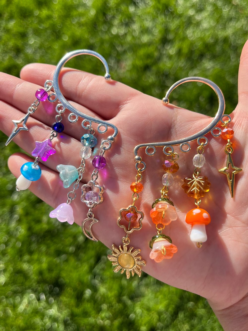 Image of Sun and Moon Ear Cuffs