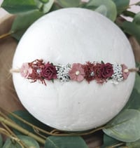 Image 3 of mini halo cerise et vieux rose