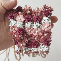 Image 1 of mini halo cerise et vieux rose