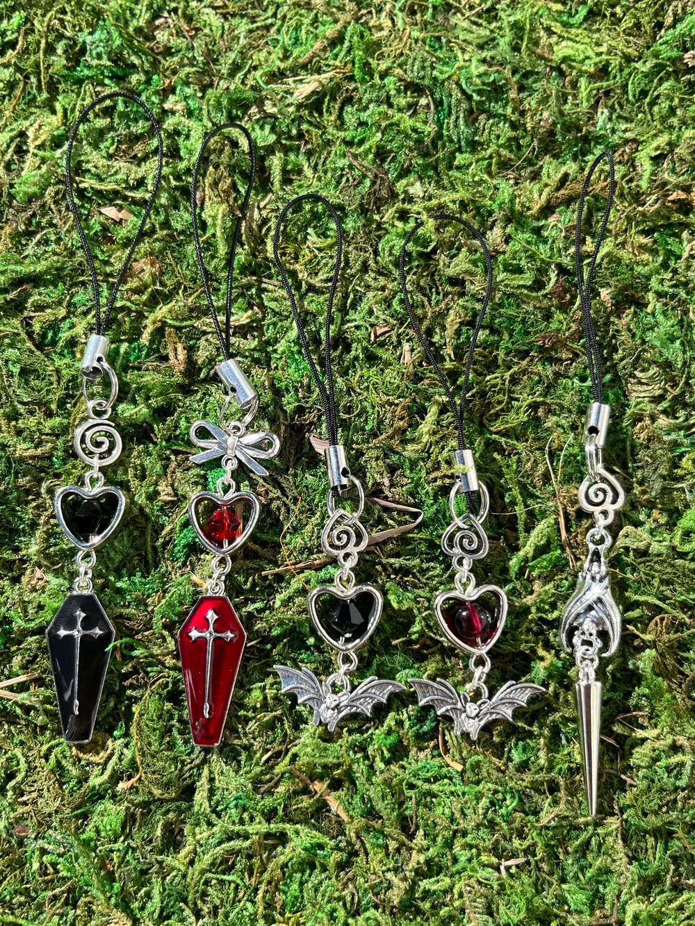 Image of Silver Gothic Phone Charms