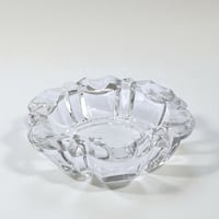 Image 1 of Ancien cendrier en verre moulé Art Déco - Reims - années 30 - Vide-poche en verre