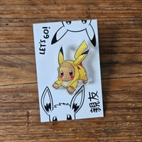 Eevee As Pikachu Acrylic Pin