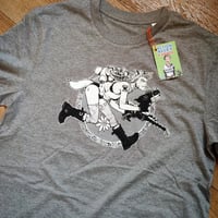 Image 3 of NEW - CLASSIC TANK GIRL RUN T-SHIRT - Hewlett Design - Organic