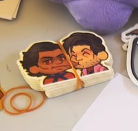 Image 2 of HalBarry + Spiderdada 3in Weather Resistant Vinyl Stickers