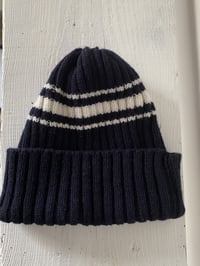 Image 2 of Beanie - Navy with white stripe £55.00