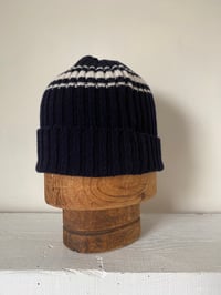 Image 6 of Beanie - Navy with white stripe £55.00