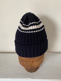 Image 10 of Beanie - Navy with white stripe £55.00