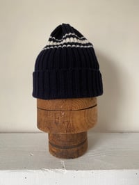 Image 11 of Beanie - Navy with white stripe £55.00