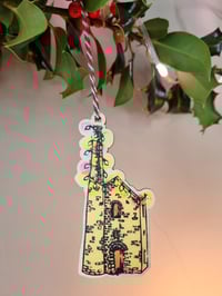Image 4 of A Coastal Christmas.  Wooden Hanging Decorations