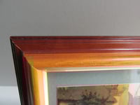 Image 11 of The Inn on the Estuary by Leghe Suthers (1800s) Vintage Art Print in Wooden Frame