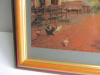 Image 8 of The Inn on the Estuary by Leghe Suthers (1800s) Vintage Art Print in Wooden Frame