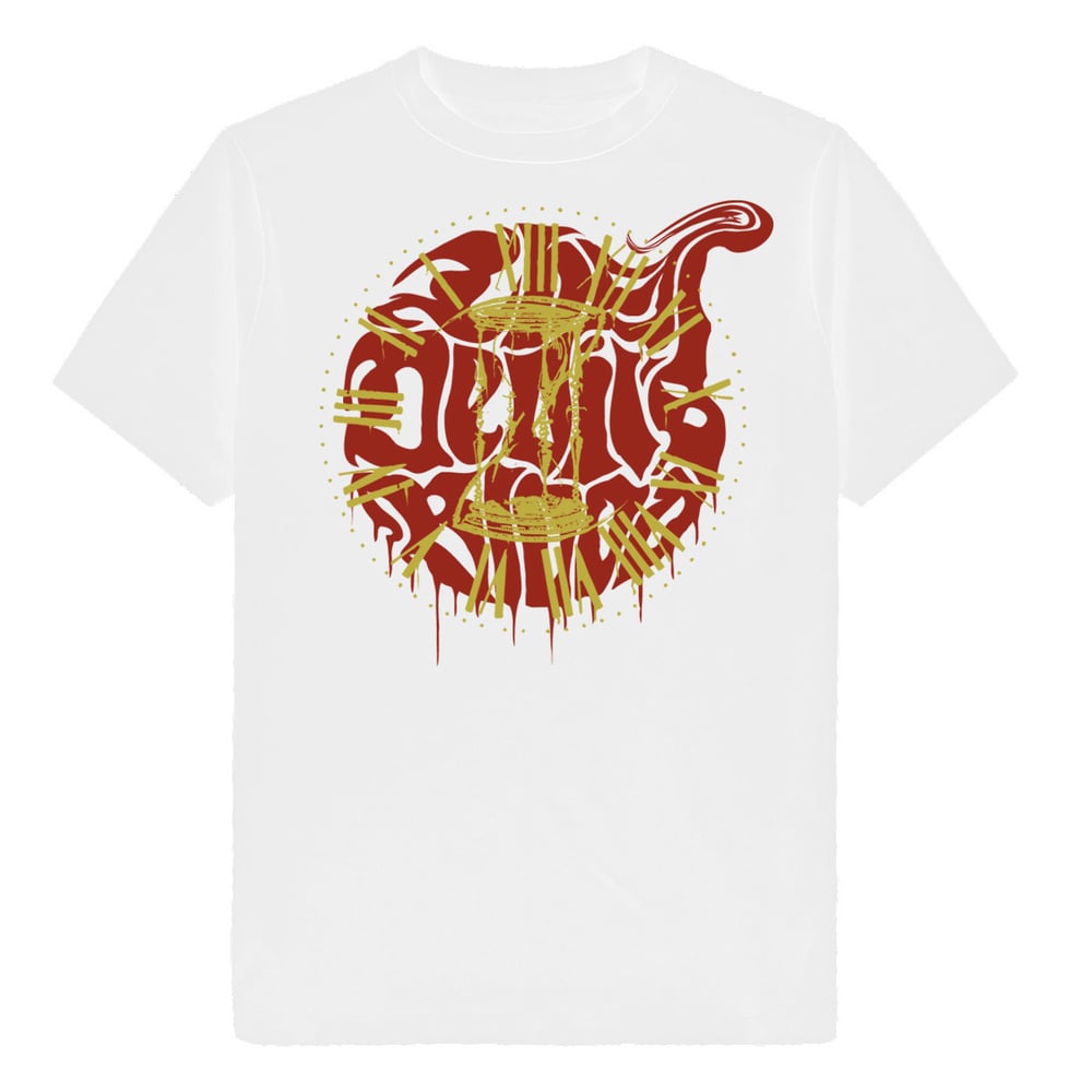 Image of The Devil's Blood Clock White T-Shirt