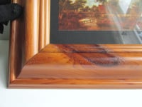 Image 14 of Landscape Stream & Watermills by Meynder Hobbema (b 1638) Small Vintage Print, Framed (frame wear)