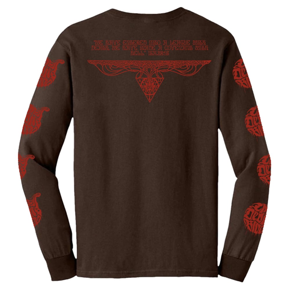 Image of The Devil's Blood Clock Brown Long Sleeve T-Shirt