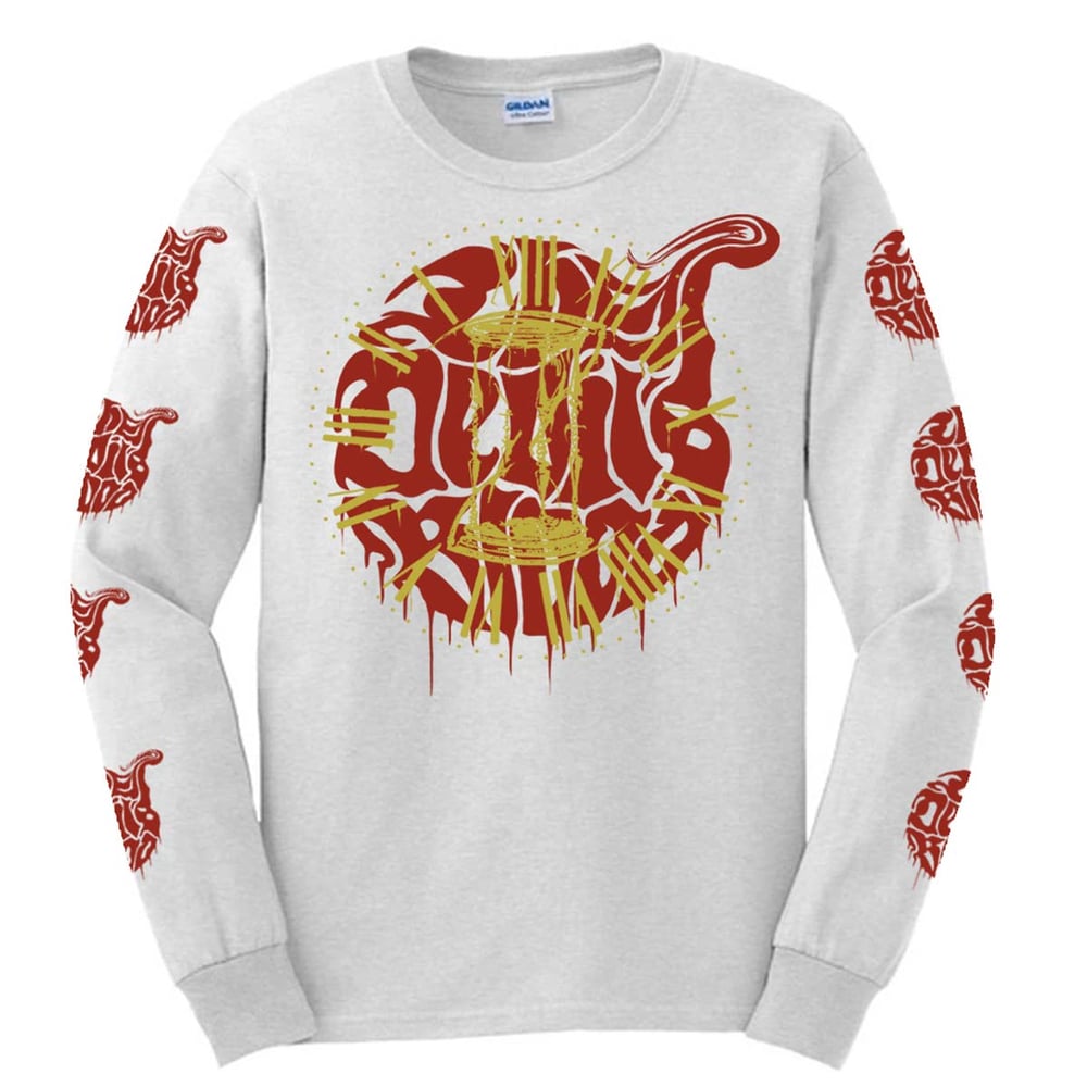 Image of The Devil's Blood Clock Heather Grey Long Sleeve T-Shirt