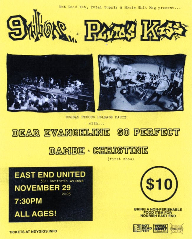 9Million, Pluto's Kiss, Dear Evangeline, So Perfect, Dambe & Christine Live @ East End United